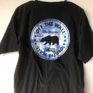 Vans Off The Wall Bear Tshirt Tee Size 
